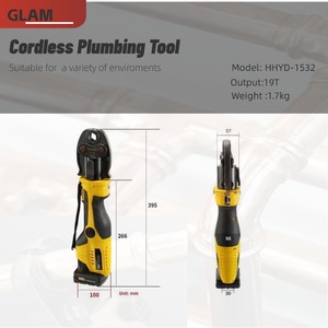 Pince à sertir HVAC sans fil Raccords de tubes Pex Outil de sertissage de tuyaux hydrauliques avec mâchoire ProPress U 16-32mm pour installation de <span class=keywords><strong>plomberie</strong></span> - Product Image 2