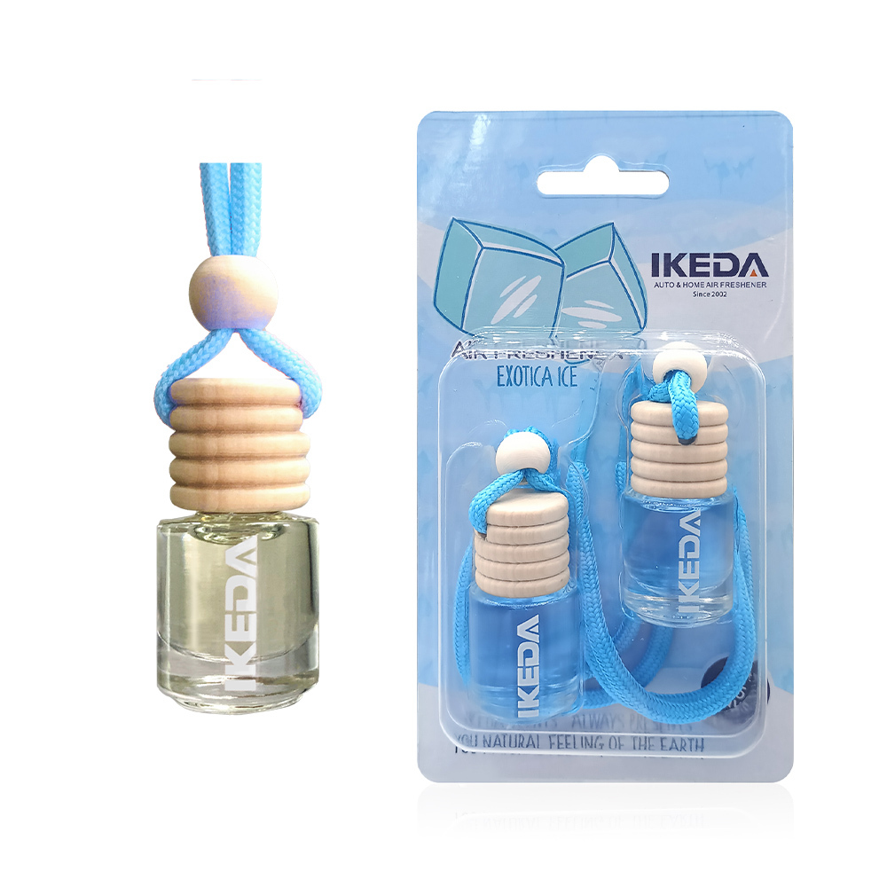 Désodorisant Voiture à Suspendre Ikeda - 10 Ml - Parfum Rond Avec Clip - Pour Voiture, Maison, Armoire - 8