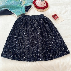 Tongxingyuan Girls Chinese Style Tang Suit Set Thickening Sequin Skirt With Fur Trim Party Wear - Product Image 4