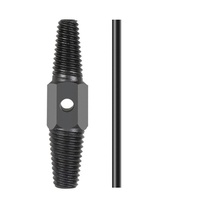 Extracteur de vis cassées industriel à double tête 1/2" 3/4" en acier au carbone, outil manuel pour le retrait de robinets et tuyaux, modèle pour vis dénudées