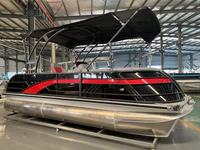 Bateau ponton 6m, yacht sportif 4.5m, console centrale, bateau ponton 18 pieds en aluminium avec moteur hors-bord