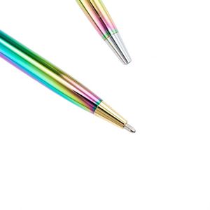 Wholesale Promotional Custom Logo Gift <b>Pens</b> Rainbow Plate Ballpoint Metal Rod <b>Pen</b> Rotating Design with Custom Logo Ball <b>Pen</b> - Product Image 5