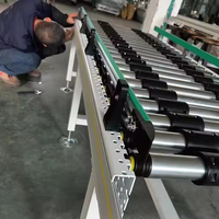 Convoyeur à rouleaux électrique KECE en acier au carbone et nylon, vitesse réglable, 110-480V, capacité 100 kg