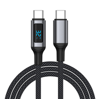 Câble de charge rapide 60W à affichage numérique, Type-C vers Type-C, 3 mètres, pour iPhone 16/17 Series, iPad, MacBook et Imprimante