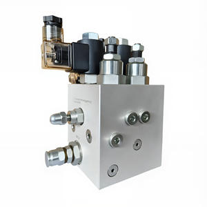Ensemble de vanne hydraulique à double vitesse, vanne de levage de bloc sur mesure pour ascenseur de fret, cartouche filetée pour plateforme élévatrice - Product Image 1
