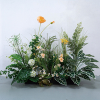 Hochzeits blumen läufer Künstliche Blumen Läufer für Hochzeits blumen Dekoration Hintergrund