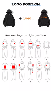 Bán Buôn Giá Rẻ Cotton Polyester Hoody Mồ Hôi Quần Dài Tay Áo Trống Tùy Chỉnh Thêu USA Kích Thước Quần Bó Sát Và Áo Jogger Bộ - Product Image 5