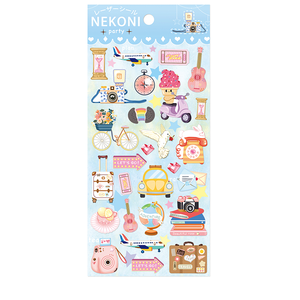 Pegatinas de Vinilo PVC Impermeables, Cultura Urbana Original, Kawaii, Decorativas para Niños, Adhesivas, Estéticas, Tamaño Personalizado, Estampado Dorado, Animales - Product Image 1