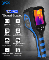 Caméra thermique infrarouge portable 25Hz 256*192, thermographe numérique HD, testeur de chauffage au sol, mural, de tuyaux et de systèmes CVC