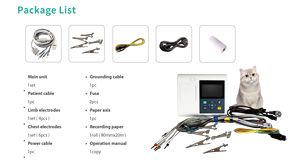 Draagbare Medische 3-kanaals Ekg Monitor Veterinaire Driekanaals <span class=keywords><strong>Ecg</strong></span>-Machineapparatuur - Product Image 4
