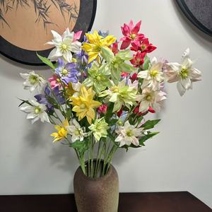 Junheyuan Artificial <b>Flowers</b> Single Branch Plastic <b>Silk</b> <b>Flower</b> Arrangement Wedding Decorations - Product Image 2