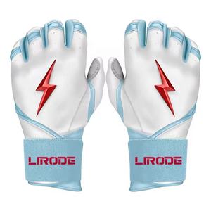 Gant de baseball renforcé de qualité supérieure, en cuir de cabretta durable, enveloppant entièrement le poignet, pour l'entraînement en cage, pour hommes et femmes - Product Image 4