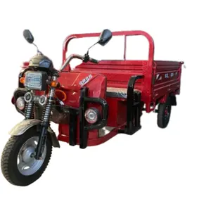 Triciclos elétricos são usados para transportar mercadorias e pessoas, para uso doméstico e uso agrícola, para uso pessoal