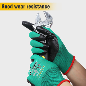 XINGYU-Guantes industriales de trabajo pesado de montaje de China para trabajo de cuero, guantes de trabajo recubiertos de nitrilo de seguridad impermeables - Product Image 6