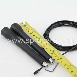 <span class=keywords><strong>Cuerda</strong></span> de <span class=keywords><strong>saltar</strong></span> de Cable ligero ajustable con mango de plástico, <span class=keywords><strong>Ideal</strong></span> <span class=keywords><strong>para</strong></span> hacer ejercicio, <span class=keywords><strong>saltar</strong></span>, entrenamiento, gimnasio, Cardio - Product Image 4