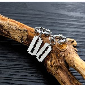 Oecchino da <span class=keywords><strong>uomo</strong></span> in <span class=keywords><strong>acciaio</strong></span> inossidabile alla moda popolare all'ingrosso con zircone per matrimonio regalo di fidanzamento - Product Image 4