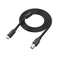 Câble de données Kebaolong PVC Type-C vers carré pour imprimantes, pianos numériques, ordinateurs portables, smartphones, appareils photo, scanners