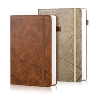 Bas quantité minimale de commande Classique Personnalisable Premium Vegan Leather Deep Red Dot Grid Lined Notebook Journal