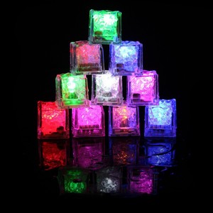 Glowing Ice <b>Cubes</b> Mixed Shapes 6 Pcs LED Colorful Bar Party Decor <b>Lights</b> - Product Image 2