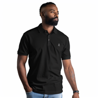Logo de broderie en tissu piqué 100% coton de haute qualité personnalisé ajusté polos pour hommes unis avec le logo de votre propre marque
