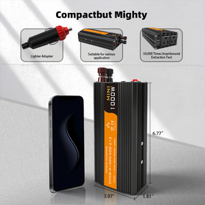 CHNB-M1000/500-212 เครื่องแปลงไฟขนาดเล็กแบบเฟสเดียว 1000 วัตต์ 12v/24v เป็นไฟบ้าน AC 220v พร้อมเอาต์พุต 110V CHNB-M1000/500-212 1000w มินิอินเวอร์เตอร์ - Product Image 3