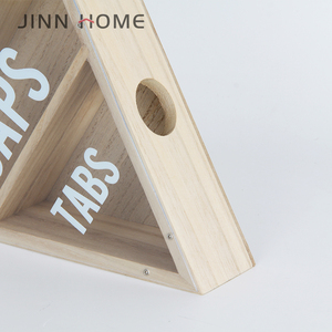 Tốt Nhất Bán Tự Nhiên Paulownia Gỗ Rượu Vang Nút Chai Chủ Mới Nhất Kim Tự Tháp Thiết Kế Với 3 Tế Bào Treo Tường Bảng Đứng Cho Rượu Vang Hộp - Product Image 3