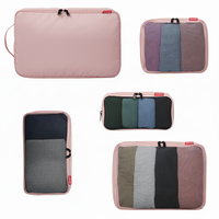 Vente en gros Personnaliser Voyage Bagages Organisateur Sac Ensemble 5PCS Sac de Rangement Vêtements Sous-Vêtements Emballage Cube Ensemble