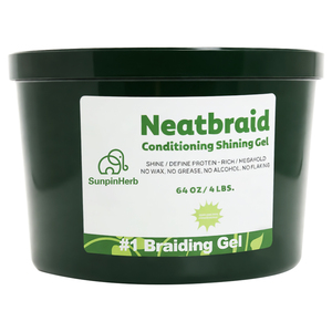 Gel coiffant bio en vrac 64oz OEM ODM pour tresses, fixation forte, sans alcool, pour coiffeurs, cheveux texturés, anti-frisottis - Product Image 1