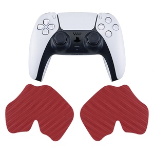 Game Accessory Red Professional Durable Removable Anti-skid Gamepad Handle <b>Grips</b> Sticker for PS5 Dualsense Wireless <b>Controller</b> - Product Image 2