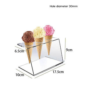 ที่ใส่กรวยไอศกรีมอะคริลิคใส,ที่ใส่ทรงกรวยทำจากเฟรนช์ฟรายส์มีหลายขนาดให้เลือก - Product Image 4