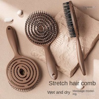Peigne de massage anti-moustiques magique extensible ajouré pour femmes, poignée en plastique moelleuse en PP, usage domestique, tendance