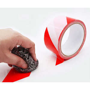 Ruban de marquage au sol de sécurité à bande de signalisation de danger en matériau PE résistant à l'usure à forte adhérence 70 mm x 100 m Ruban de précaution Ruban d'avertissement - Product Image 2