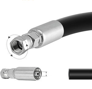 हाइड्रोलिक नली अंत फिटिंग बीएसपी महिला फेरूल के साथ एक टुकड़ा प्रकार हाइड्रोलिक नली अंत कुंडा क्रिंप फिटिंग सुरक्षा कवर के साथ - Product Image 4