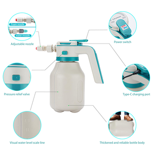 New Product 2L Electric Foam <b>Sprayer</b> Durable PE Plastic Anti-Explosion Battery Powered Handheld Cleaning Tool Electric Foam Pot - Product Image 2