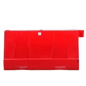 Shibo venda quente vermelho portátil destacável dobrável rotational molding plástico barricada tráfego barricada Jersey barricada