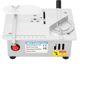 Sierra de Mesa Mini de Escritorio 110v/220v, Máquina de Corte Pequeña de 2 Pulgadas para Bricolaje, Puede Cortar Madera, Aleación de Aluminio, Kit de Sierra de Mesa Mini - Product Image 1