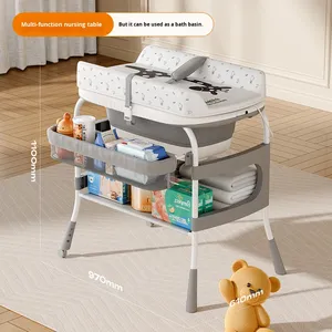 <span class=keywords><strong>Table</strong></span> à <span class=keywords><strong>langer</strong></span> 2 en 1 pour nouveau-né, multifonctionnelle, pliable, soins pour bébé de Hangzhou avec massage tactile - Product Image 2