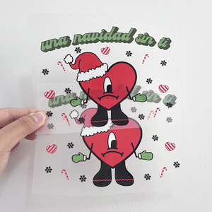 Impresión de impresión de pantalla DTF, impresión personalizada de película transparente, pegatinas de planchado, diseños de transferencia de prensa de calor para camisetas - Product Image 2