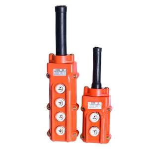 Interrupteurs de commande à distance étanches pour grue, boutons monte/abaisse, arrêt d'urgence, commande directe, interrupteurs de grue transfrontaliers en gros - Product Image 1