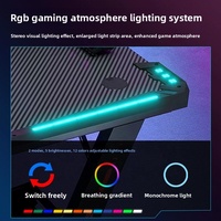 Table de jeu en bois pour ordinateur, prix d'usine en gros, transfrontalier, bureau de jeu à domicile, combinaison e-sport avec ambiance RGB