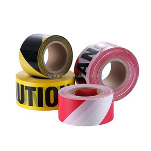 Cinta de Advertencia de 50 mm de Ancho, 2 mm de Grosor, de Polietileno, Franja de Precaución Amarilla y Negra - Product Image 2