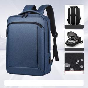 Sac à dos d'affaires noir pour homme, sac à dos minimaliste pour ordinateur portable, sac de voyage imperméable en Oxford, grande capacité, sac à bandoulière pour le travail, OEM ODM - Product Image 5