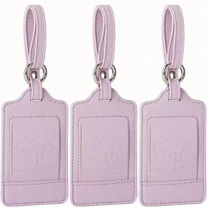 Juego de Etiqueta de Equipaje Antirrobo de Cuero de Lujo y Porta Pasaportes RFID con Patrón de Letras, Accesorios de Viaje Listos para Vender - Product Image 6