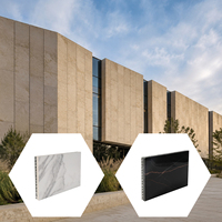 Panel de Piedra Premium con Diseño de Panal de Abeja |   Panel Compuesto de Piedra Fabricado a Medida |   Material de Revestimiento de Fachadas