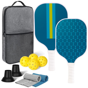 Juego de raquetas de Pickleball con palas, bolsa de bolas y accesorios para deportes al aire libre, uso para adultos, diseño antideslizante - Product Image 1