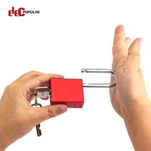 <span class=keywords><strong>Candado</strong></span> de Aluminio de Alta Seguridad Elecpopular OEM con Grillete de Acero de 38 mm, Llave Maestra, <span class=keywords><strong>Candado</strong></span> Mecánico <span class=keywords><strong>Rojo</strong></span> de Seguridad - Product Image 4