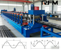 Machine de formage à rouleaux pour barrières de sécurité routière, ligne de production de poutres en W et en triple poutre, contrôlée par PLC, marque RFM