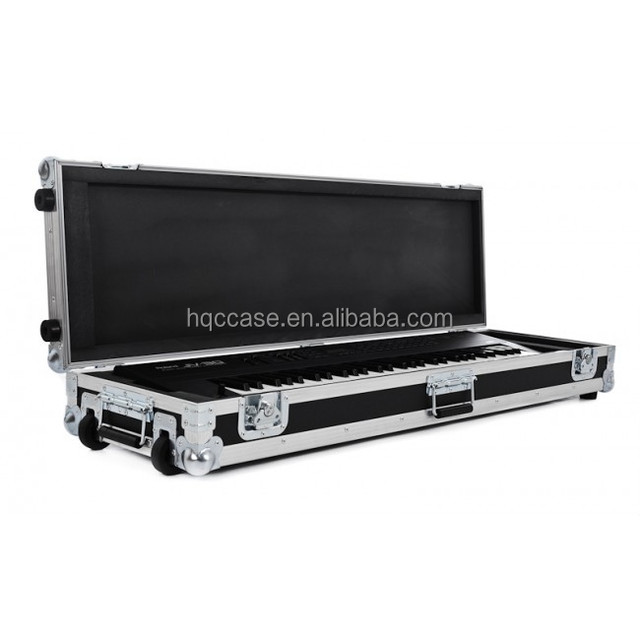 New Design for Aluminum Keyboard Instrument Carrying Case with Handle and Wheel