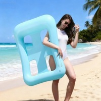 Fauteuil gonflable en PVC pour adulte, en tissu maillé durable, pour se détendre, pour la plage, la piscine, lit flottant, modèle personnalisable
