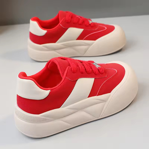 Nouvelles Chaussures Décontractées Femme 2026 à Bout Rond, Semelle Épaisse Rehaussante pour Étudiantes - Product Image 3